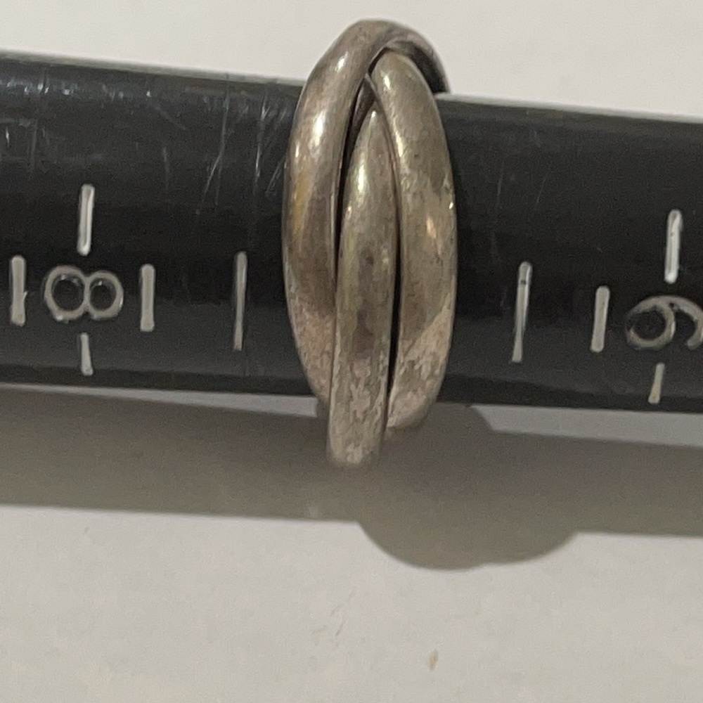 925 Sterling Silver Triple Ring Set - image 4